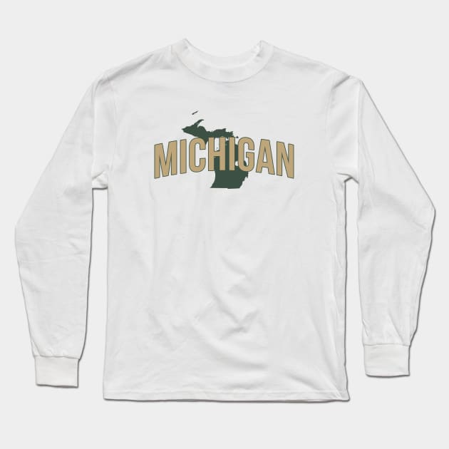Michigan State Long Sleeve T-Shirt by Novel_Designs